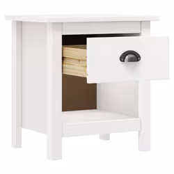 VidaXL 288968 Table de nuit et table de chevet Blanc - Vue supplémentaire 4