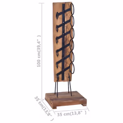 VidaXL 288809 porte-bouteilles Bois - Vue supplémentaire 6