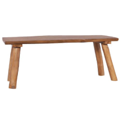 VIDAXL Banc jardin teck massif 120 cm