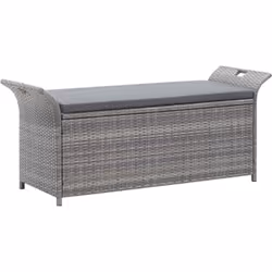 Ce banc de rangement en résine tressée deviendra le point central de votre jardin. Grâce à la résine tressée résistante à l'e ...