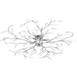 Vidaxl - Plafonnier à bras feuille en cristal acrylique 5 ampoules E14
