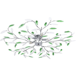 Vidaxl - Plafonnier à bras en cristal acrylique 5 ampoules E14 Vert