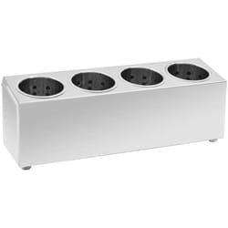 Vidaxl - Porte-couverts 4 grilles Rectangulaire Acier inoxydable