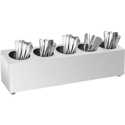 Vidaxl - Porte-couverts 5 grilles Rectangulaire Acier inoxydable