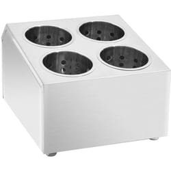 Vidaxl - Porte-couverts 4 grilles Carré Acier inoxydable