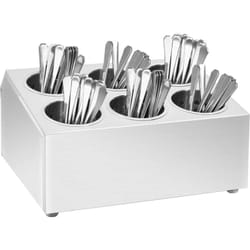 Vidaxl - Porte-couverts 6 grilles Carré Acier inoxydable