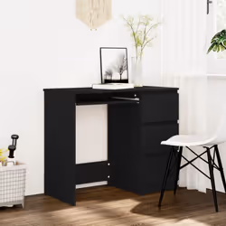 Description générale Ancrez votre espace de bureau ou votre espace de vie dans un style discret avec ce bureau soigné mais él ...