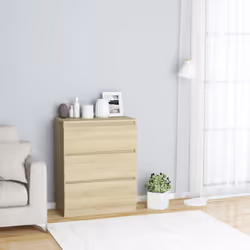 Ce buffet idéal doté d'un design minimaliste est pratique mais également un supplément très décoratif à votre maison. Avec 3 ...