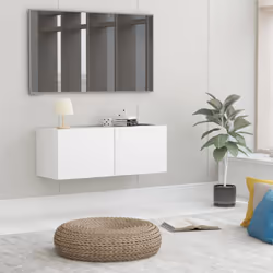 Description générale Ce meuble de télévision robuste est conçu pour être un point de mire de votre pièce avec un design tenda ...