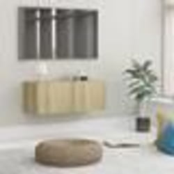 vidaXL Meuble TV Chêne sonoma 80x30x30 cm Bois d’ingénierie - TU
