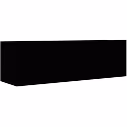vidaXL Meuble TV Noir 100x30x30 cm Bois d’ingénierie - TU