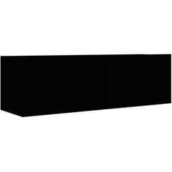 vidaXL Meuble TV Noir 100x30x30 cm Bois d’ingénierie - TU