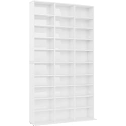 Vidaxl - Armoire à cd Blanc brillant 102x16x177,5 cm Bois d'ingénierie