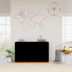 Buffet Noir 120x36x69 cm Bois d'ingénierie
