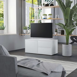Vidaxl - Meuble tv Blanc 80x34x36 cm Bois d'ingénierie