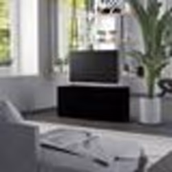 vidaXL Meuble TV Noir 80x34x36 cm Bois d'ingénierie - TU