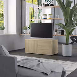 Ce meuble de télévision robuste devient un point de mire de votre pièce avec un design tendance mais pratique. Ce meuble TV d ...