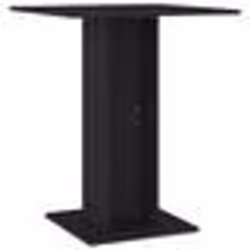 vidaXL Table de bistro Noir 60x60x75 cm Bois d'ingénierie - TU