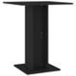 vidaXL Table de bistro Noir 60x60x75 cm Bois d'ingénierie - TU