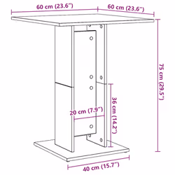 VidaXL 802105 table de cuisine et de salle à manger - Vue supplémentaire 8