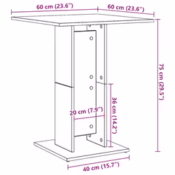 VidaXL 802106 table de cuisine et de salle à manger - Vue supplémentaire 8