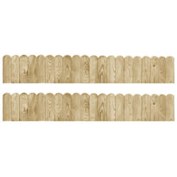 Vidaxl - Rouleaux de bordure 2 pcs 120 cm Bois de pin imprégné