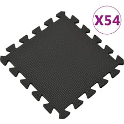 Vidaxl - Tapis de sol 54 pcs 4,86㎡ Mousse eva Noir