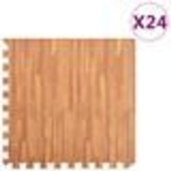 vidaXL Tapis de sol 24 pcs Grain de bois 8,64? Mousse EVA - TU