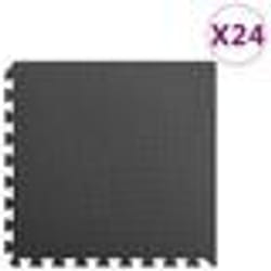 vidaXL Tapis de sol 24 pcs 8,64? Mousse EVA Noir - TU