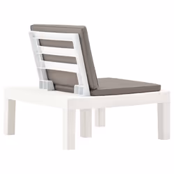 VidaXL 3054424 chaise d'extérieur Terrace Siège rembourré Plastique Marron, Blanc - Vue supplémentaire 5