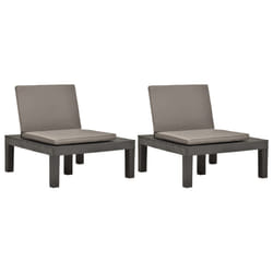 VidaXL 3054426 chaise d'extérieur Terrace Siège rembourré Plastique Marron
