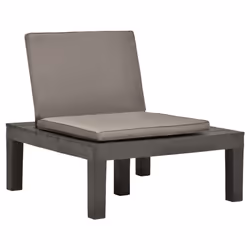 VidaXL 3054427 chaise d'extérieur Terrace Siège rembourré Plastique Marron