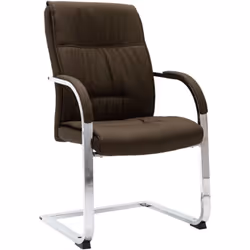 Cette chaise de bureau cantilever, au design contemporain, est une pièce unique, ajoutant un peu de confort à votre journée d ...