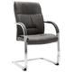 vidaXL Chaise de bureau cantilever Gris Tissu