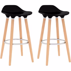 Cet ensemble de 2 chaises de bar, avec son style contemporain simpliste, convient parfaitement à une variété d'espaces, tels  ...