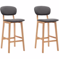 Cet ensemble de 2 chaises de bar, avec son style simpliste pourtant moderne, convient à une variété d'espaces, telles que la  ...