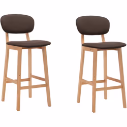 Cet ensemble de 2 chaises de bar, avec son style simpliste pourtant moderne, convient à une variété d'espaces, telles que la ...