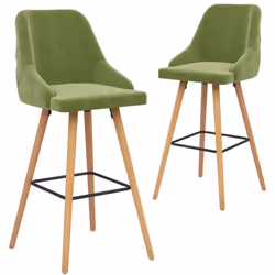 Notre ensemble de 2 chaises de bar, avec son style élégant et moderne, convient à une variété d'espaces, tels que la maison,  ...