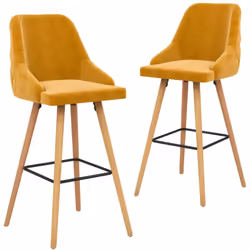 Notre ensemble de 2 chaises de bar, avec son style élégant et moderne, convient à une variété d'espaces, tels que la maison,  ...