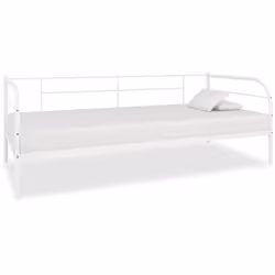 Ce lit de repos multifonctionnel en métal peut être utilisé comme canapé pendant la journée, ou comme lit la nuit pour offrir ...