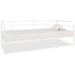 Cadre de lit de repos Blanc Métal 90 x 200 cm