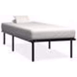 vidaXL Cadre de lit sans matelas noir métal 90x200 cm - 90 x 200 cm