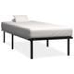 vidaXL Cadre de lit sans matelas noir métal 90x200 cm - 90 x 200 cm