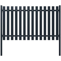 Panneau de clôture Anthracite 174,5x75cm Acier enduit de poudre Vidaxl