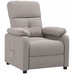 vidaXL Fauteuil inclinable Taupe Tissu - TU
