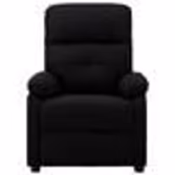 vidaXL Fauteuil de massage Noir Tissu - TU