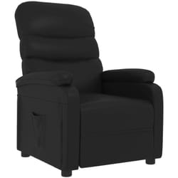 Vidaxl - Fauteuil inclinable Noir Similicuir