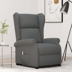 Vidaxl - Fauteuil Gris foncé Tissu
