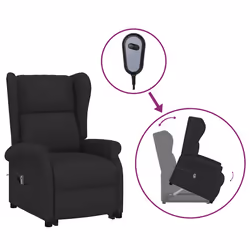 VidaXL 289732, Tissu, Noir, Coton, 110 kg, 730 mm, 950 mm