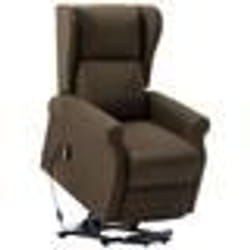 vidaXL Fauteuil Marron Tissu - TU
